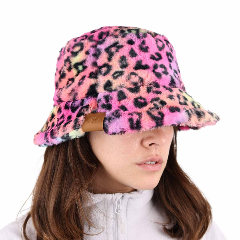 Pink Leopard Bucket Hat