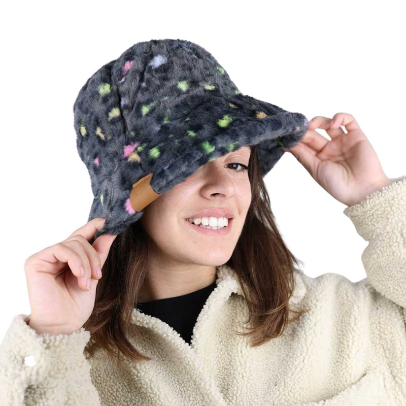 Green Spotted Bucket Hat