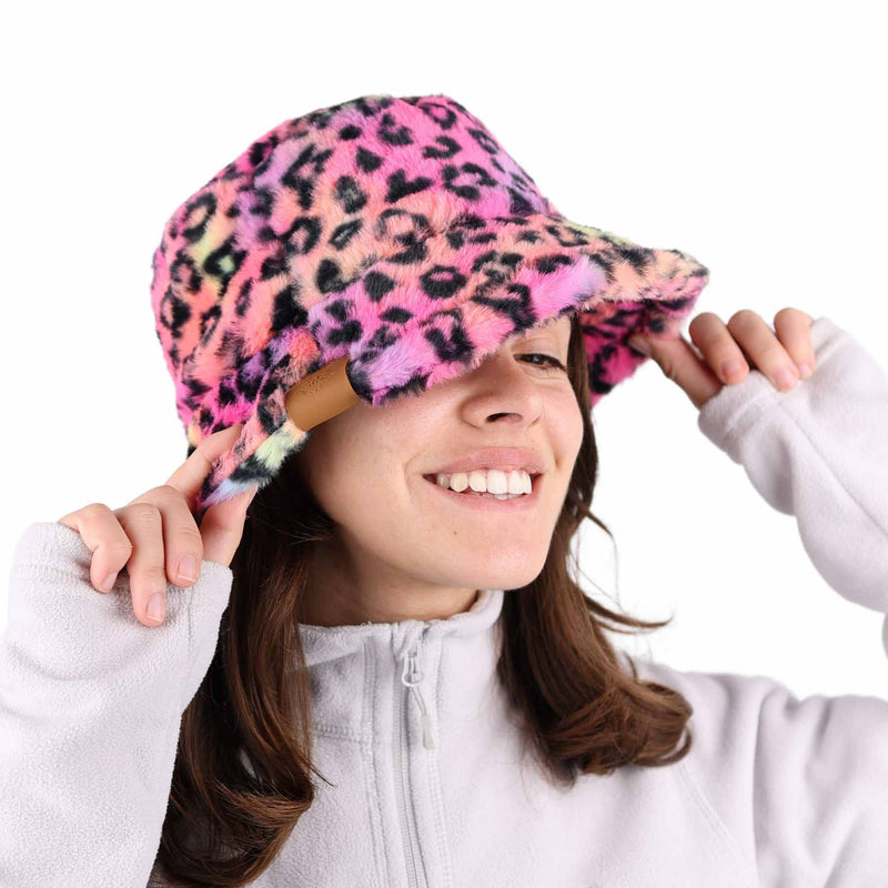 Pink Leopard Bucket Hat