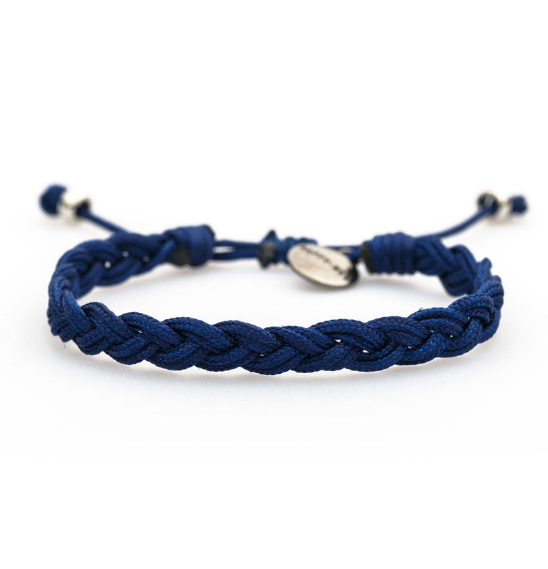 Navy Knitted Bracelet