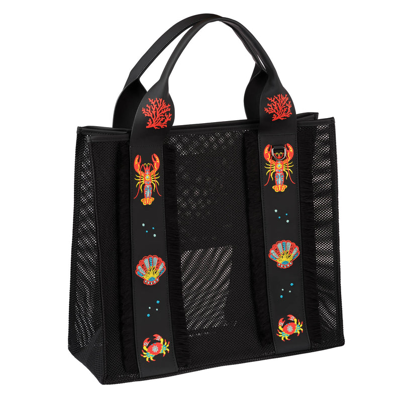 La Superba Black Beach Bag