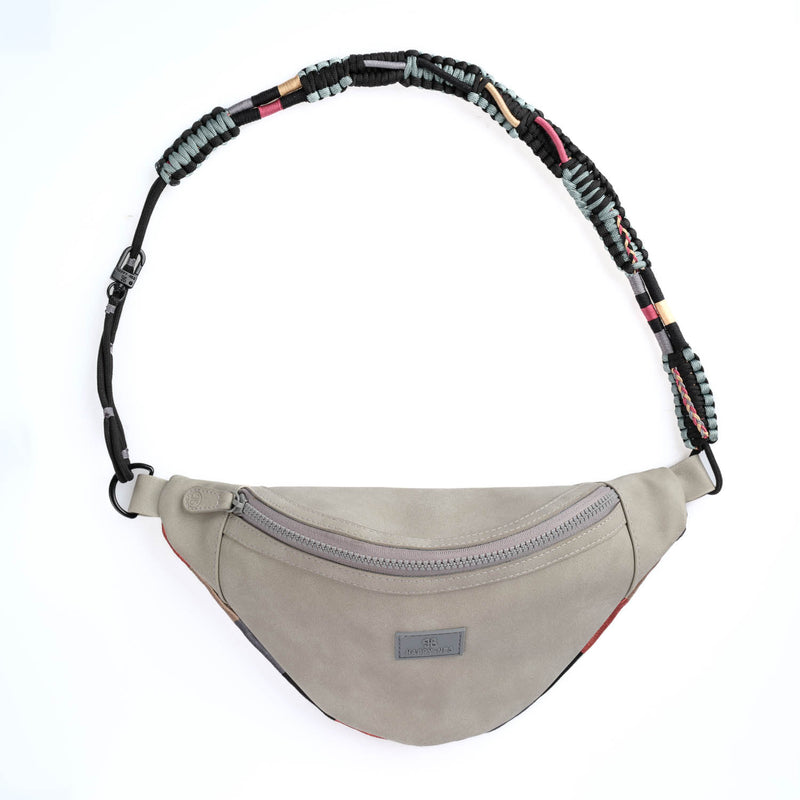 Lunar Mist Stone Gray Belt Bag