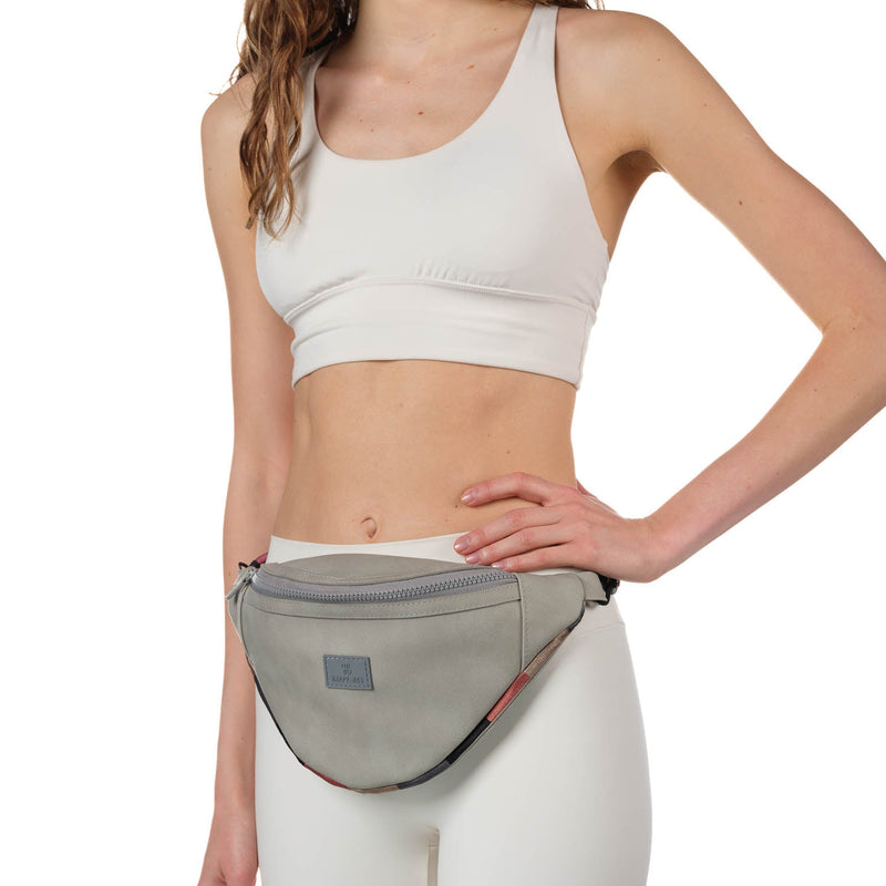 Lunar Mist Stone Gray Belt Bag