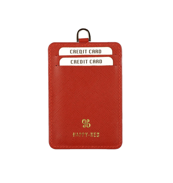 Red Velvet Strap with ID Cardholder